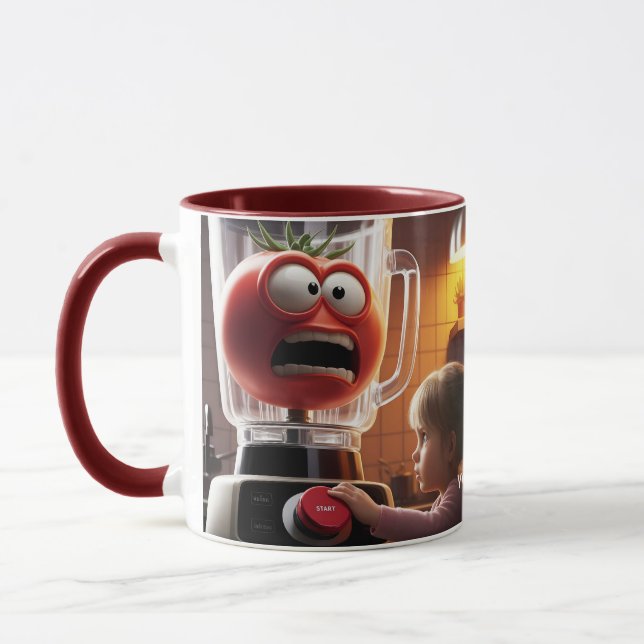 Caneca Amante de tomate de garota fantástica (Esquerda)