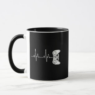 Caneca Amante de Video Game Batimento Cardíaco de Gamer
