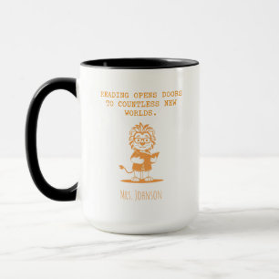 Caneca Amante do Livro Abre Portas Novos Mundos