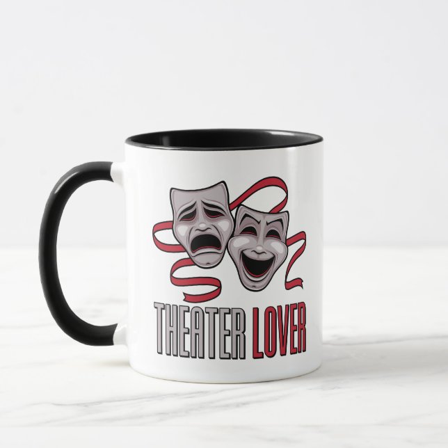 Caneca Amante do Teatro de Comédia e Tragédia (Esquerda)