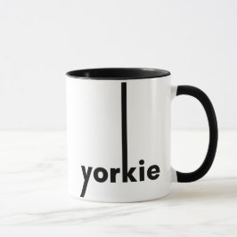 Caneca Amante e Proprietário Simples de Yorkie Yorkshire 