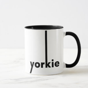 Caneca Amante e Proprietário Simples de Yorkie Yorkshire 