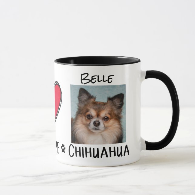 Caneca Amantes de Chihuahua Paz Amor (Direita)