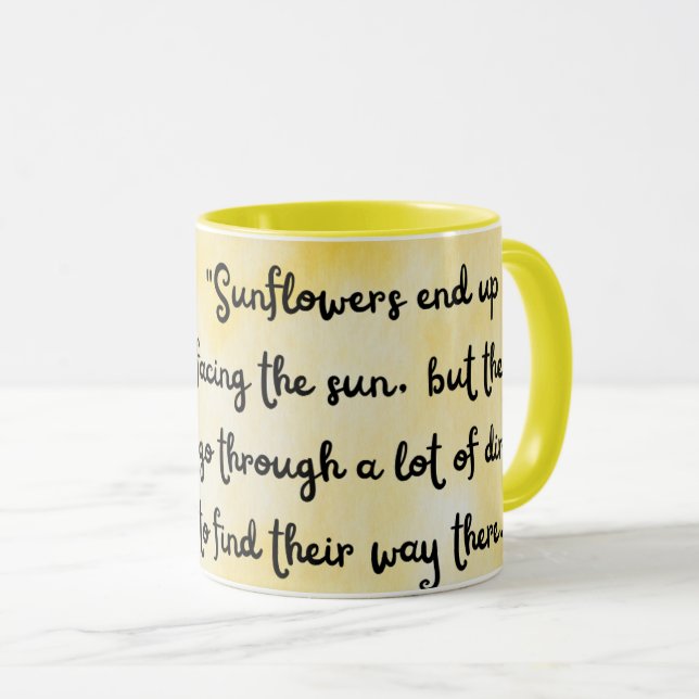 Caneca Amantes de Girassóis, Decoração de Cozinha Brilhan (Frente Esquerda)