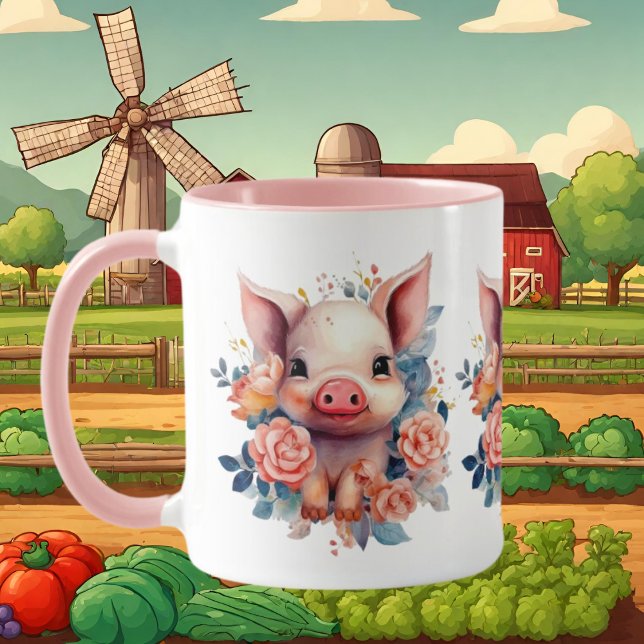 Caneca Amantes de porcos do País Cinto (Criador carregado)