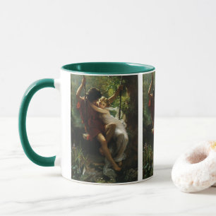 Caneca Amantes em um Swing. Primavera por Pierre Auguste