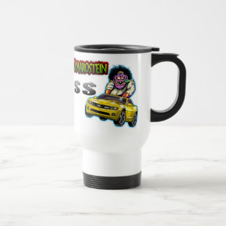 Caneca amarela da viagem ao trabalho de Chevy