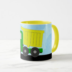 Caneca (amarela) do camião basculante