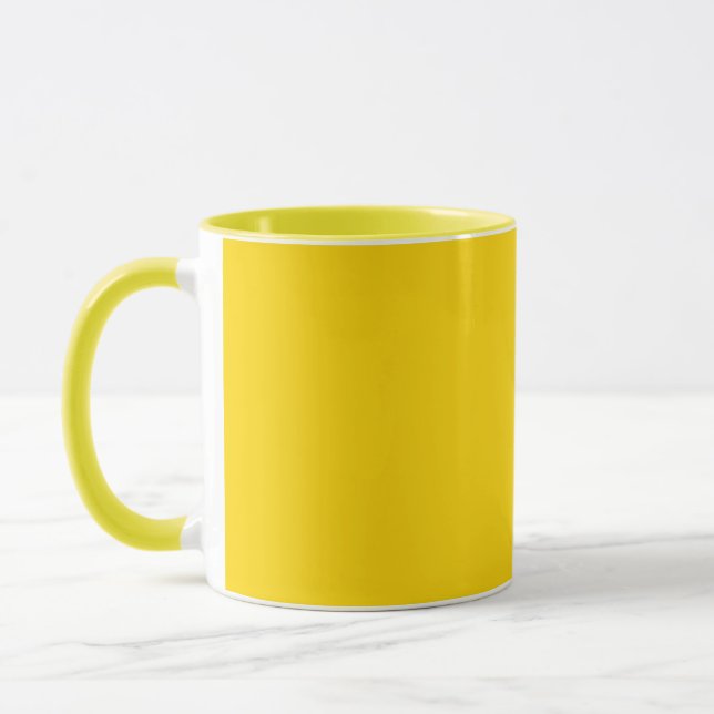 Caneca Amarela e Dourada Elegante para Sips Estilo (Esquerda)