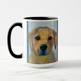 Caneca Amarela Lab Pup | Tom e Meio, 15 oz