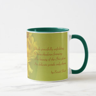 Caneca amarela morna da beleza interna inspirada