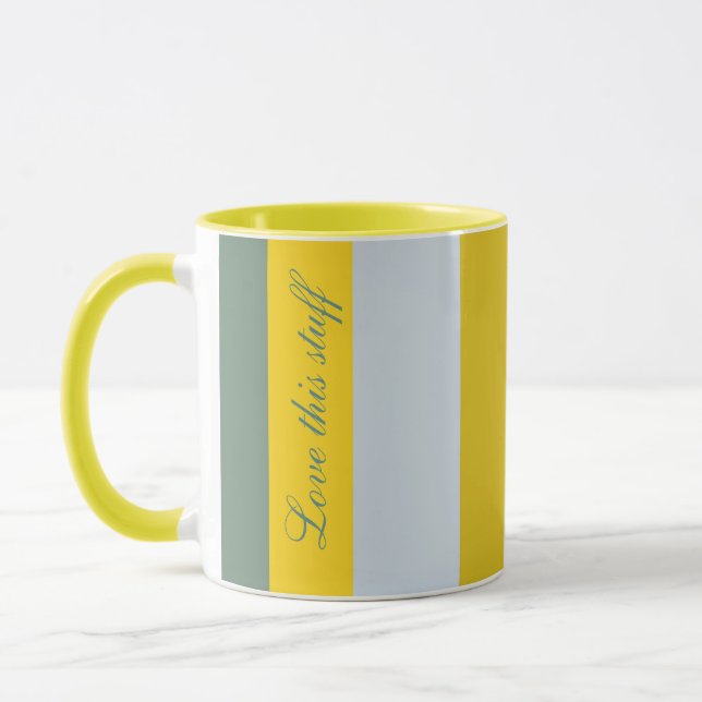 Caneca Amarelo claro e verde (Esquerda)