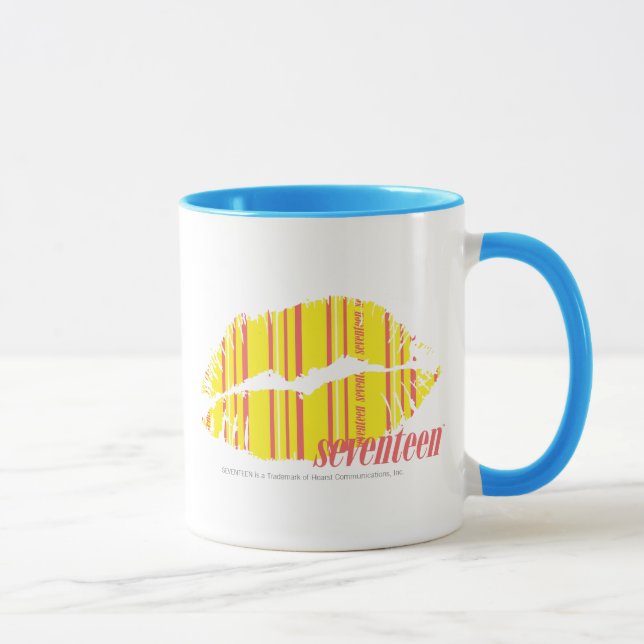 Caneca Amarelo fino das listras (Direita)