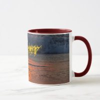 Caneca ambarina - reflexões do nascer do sol