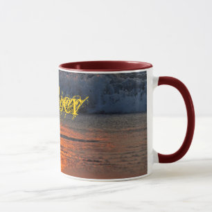 Caneca ambarina - reflexões do nascer do sol