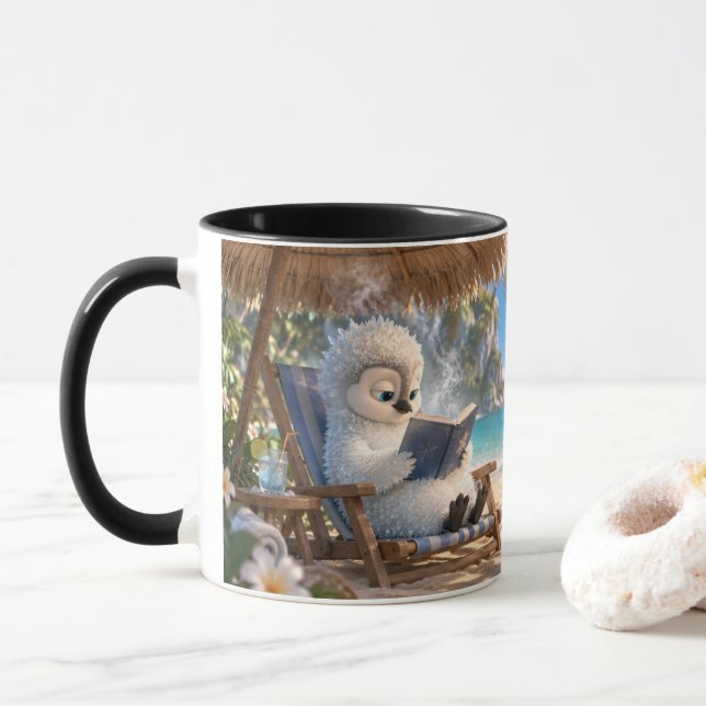 Caneca Amber & Frosty Tropical Beach Day (Com Donut)