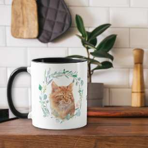 Caneca Ame Minha Ginger Cat Wreath Coffee Mug