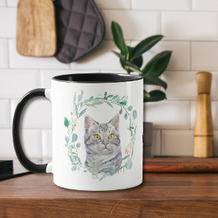 Caneca Ame Minha Tápia Cat Wreath Coffee Mug