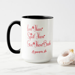 Caneca Ame-os Elogue-os Devolva-os à Vovó Engraçado