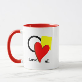 Caneca Ame todos os formatos e cores coração quadrado cír