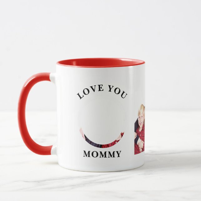 Caneca Ame Você Mamãe Foto Personalizada Personalizada Da (Esquerda)