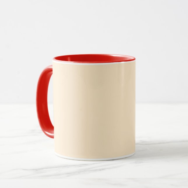 Caneca Amêndoa em branco (cor sólida) (Frente Esquerda)