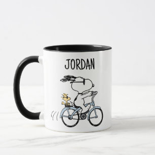 Caneca Amendoins   Bicicleta Snoopy & Woodstock