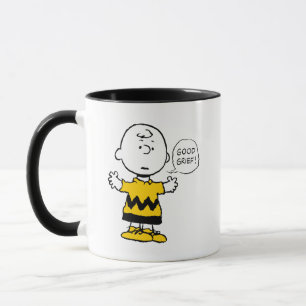 Caneca Amendoins   Bom luto Charlie Brown