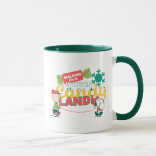 Caneca Amendoins Caminhando Em Uma Terra De Bolinhos De