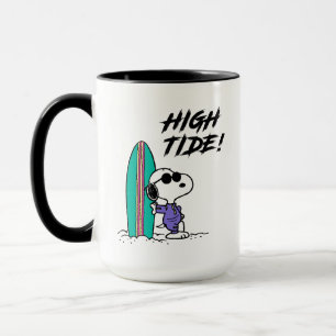 Caneca Amendoins Coluna Alta do Oceano de Snoopy