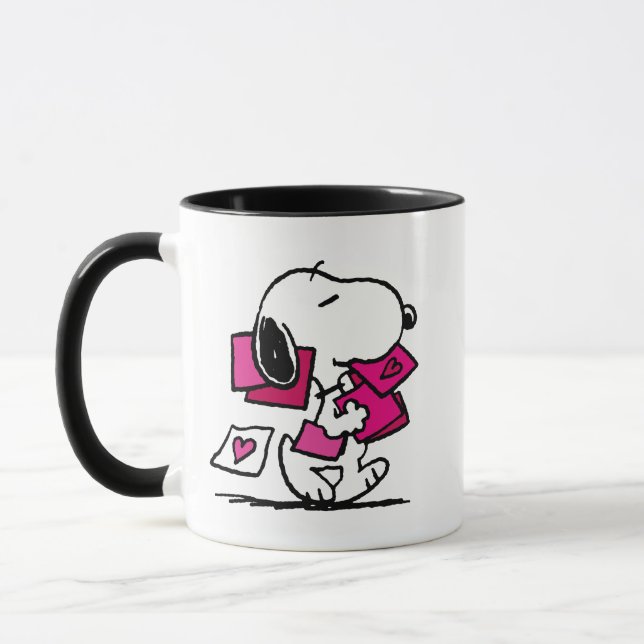 Caneca Amendoins | DIA DE OS NAMORADOS | Snoopy Com Dias  (Esquerda)