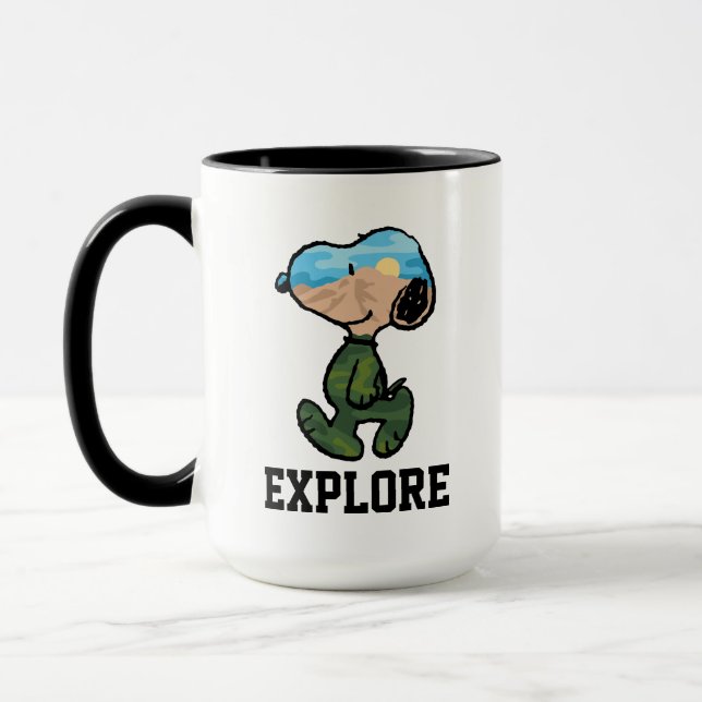 Caneca Amendoins | Esnoopia Excelente ao ar livre (Esquerda)