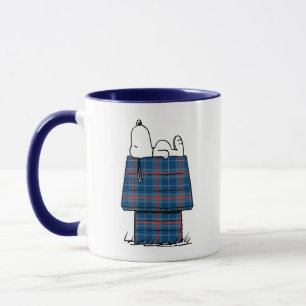 Caneca Amendoins   Feriado de Xadrez de Snoopy Flannel