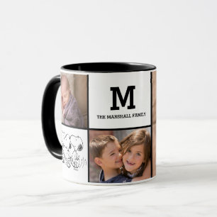 Caneca Amendoins     Fotografias e Monograma Personalizad