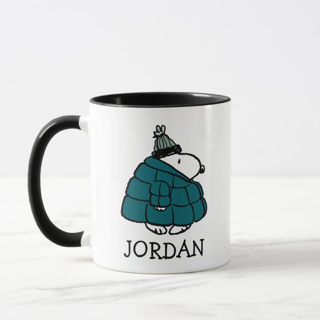 Caneca Amendoins | Jaqueta Puffer de inverno de Snoopy (Esquerda)