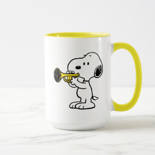 Caneca Amendoins   Jogador de Trompete Snoopy