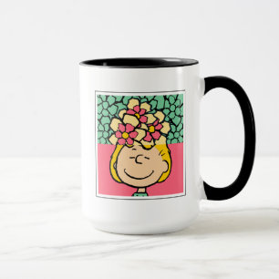 Caneca Amendoins   Meia e meia flor de Sally