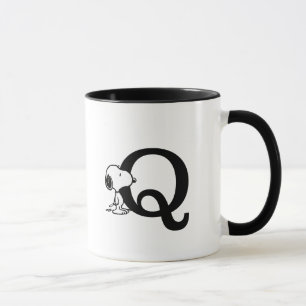 Caneca Amendoins Monograma Q de Snoopy
