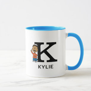 Caneca Amendoins Nome Franklin & Monograma K