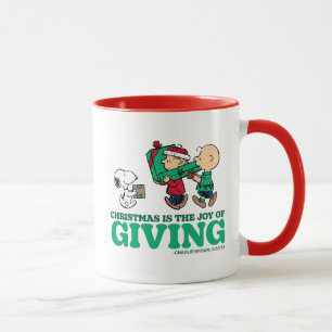 Caneca Amendoins   O Natal é a Alegria de Dar