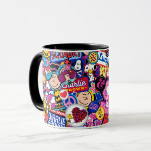 Caneca Amendoins   Padrão de patch de fita mista
