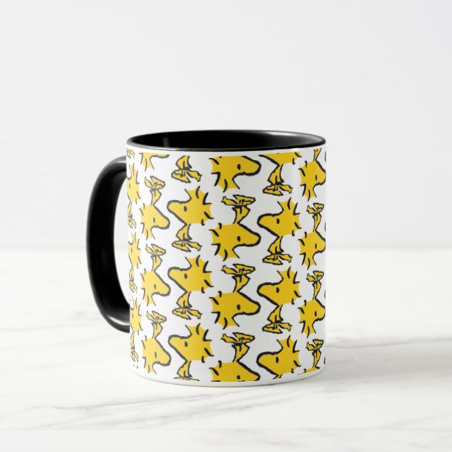 Caneca Amendoins | Padrão de Woodstock (Frente Esquerda)
