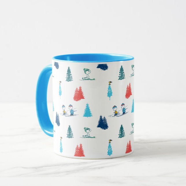 Caneca Amendoins | Pele de inverno o padrão das manchas (Frente Esquerda)