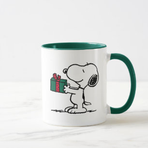Caneca Amendoins   Presente de Natal Snoopy Giver