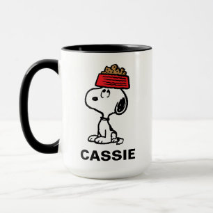 Caneca Amendoins   Snoopy Balancing   Adicione seu nome