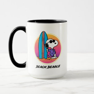 Caneca Amendoins   Snoopy Beach Beagle