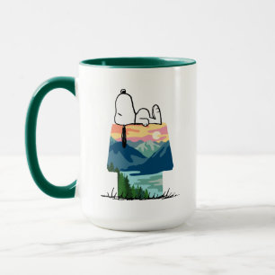 Caneca Amendoins Snoopy Dog House Ficar Selvagem
