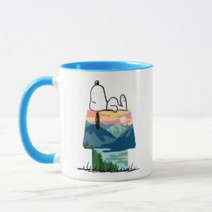 Caneca Amendoins   Snoopy Dog House Ficar Selvagem