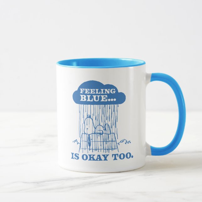 Caneca Amendoins | Snoopy Feeling Blue Também Está Bem (Direita)