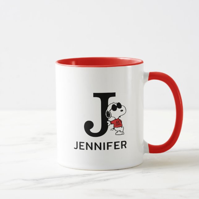 Caneca Amendoins | Snoopy "Joe Legal" | Nome e Monograma  (Direita)